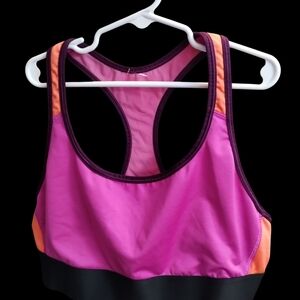 Victoria Sport Vibrant Pink and Orange Sports Bra